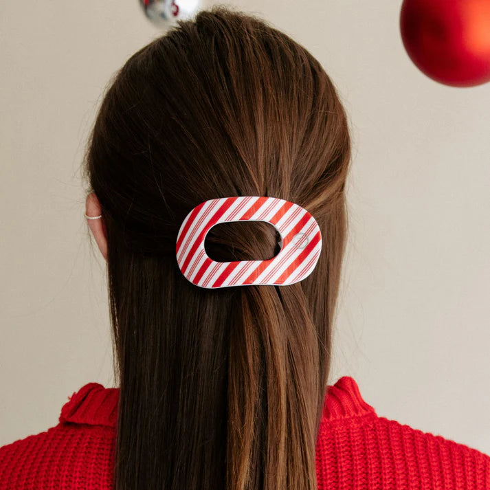 TELETIES - CANDY CANE CRUSH - SMALL FLAT CLIP
