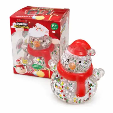 CHRISTMAS GLITTER SQUISHY - SNOWMAN - FINAL SALE