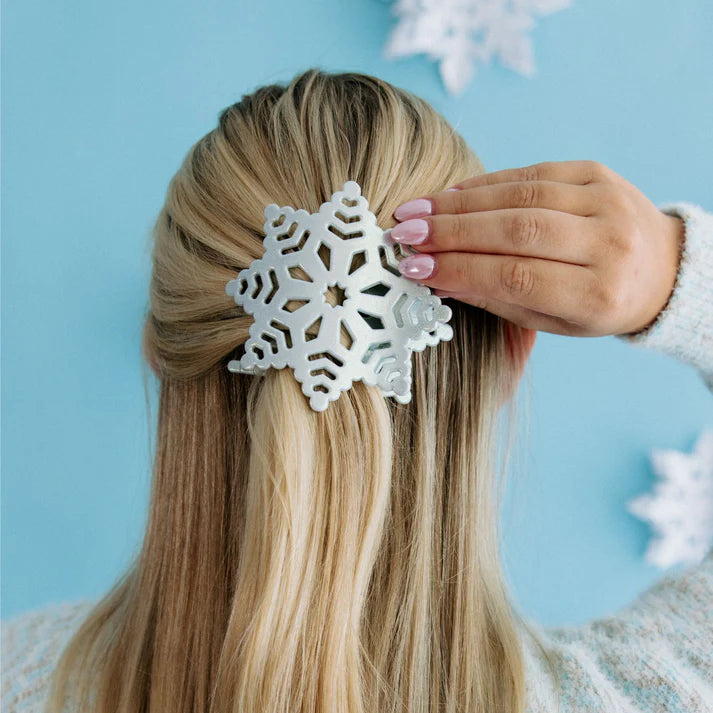 TELETIES - SNOWFLAKE FLAT HAIR CLIP