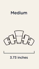 Teleties - Classic Claw Clip - Dreamsicle - Medium
