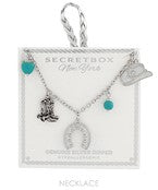 Western Theme Multi Charm Necklace