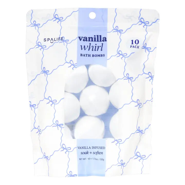 VANILLA WHIRL BATH BOMBS