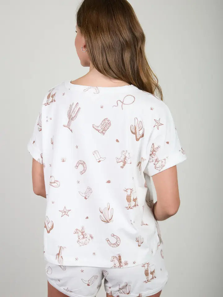 WESTERN PRINT SHORTS