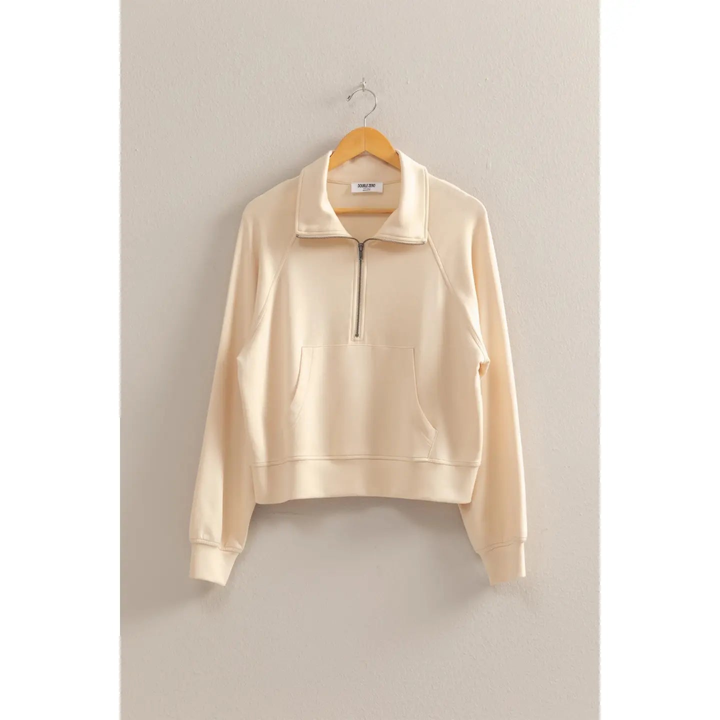 High Neck Half Zip Sweatshirt
