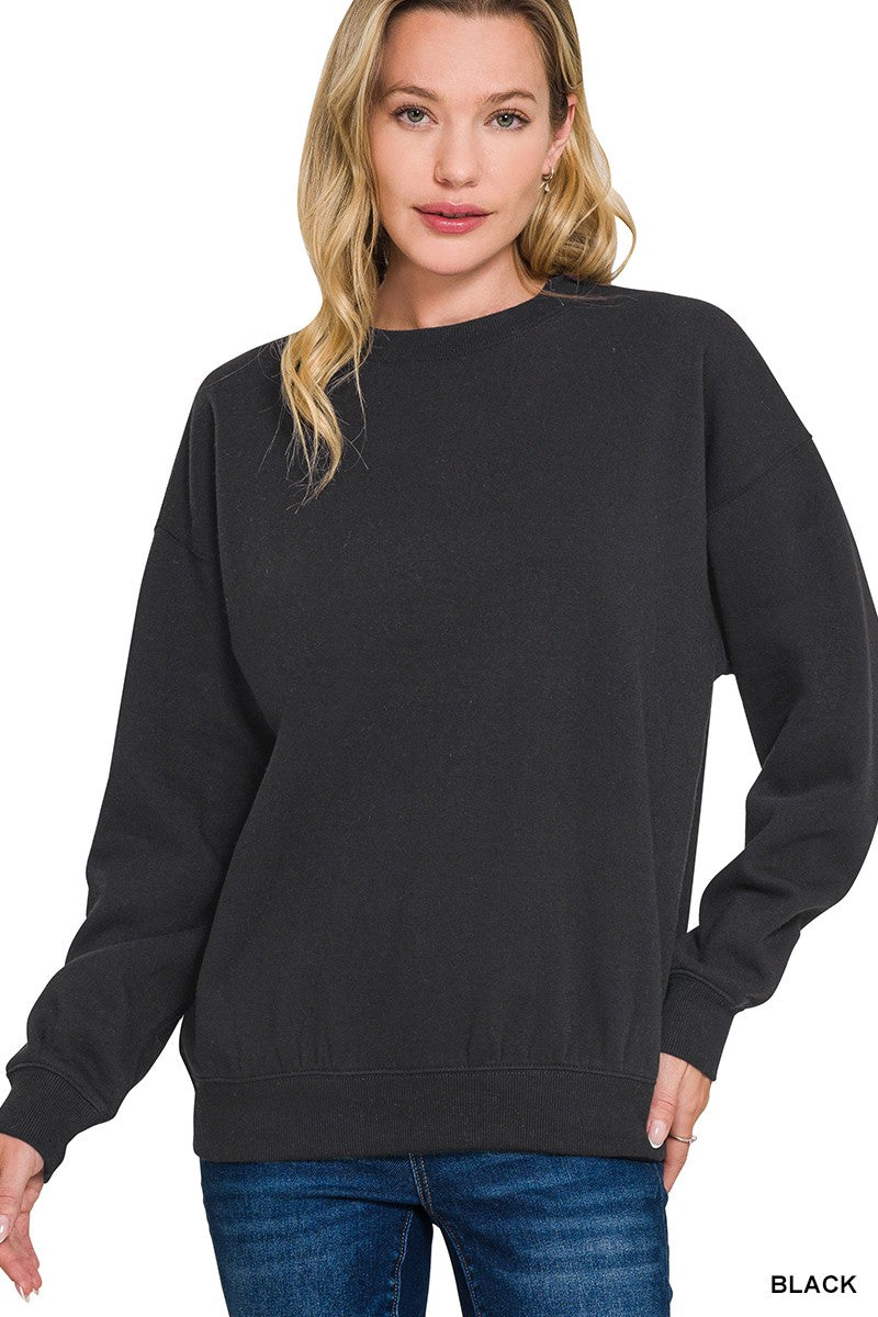 Just So Basic Fleece Sweatshirt