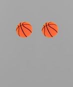 Glitter Basketball Studs