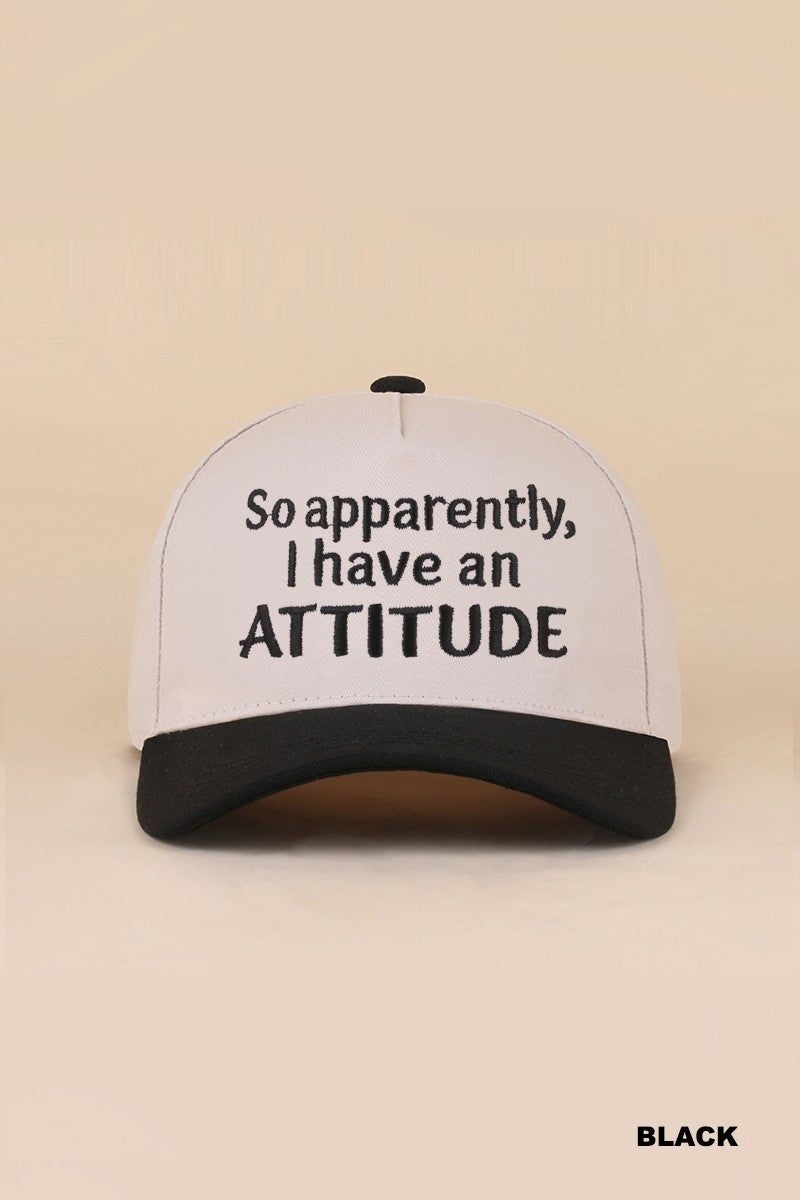 so apparently, I have an attitude hat - black
