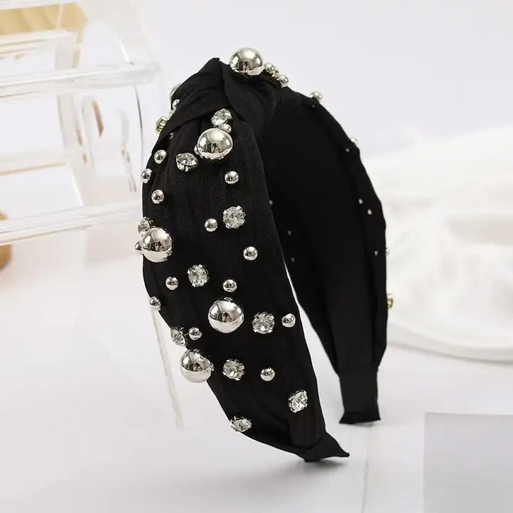 Beaded Headband - Black