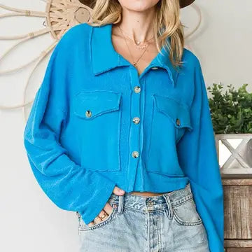 Laura Cropped Shacket