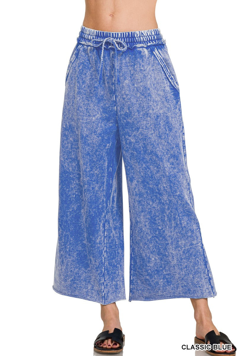 French Terry Palazzo Pants
