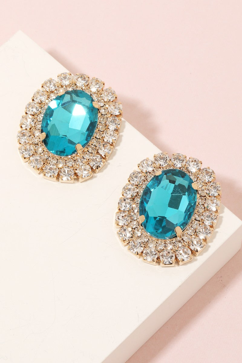 Oval Pave Trim Studs