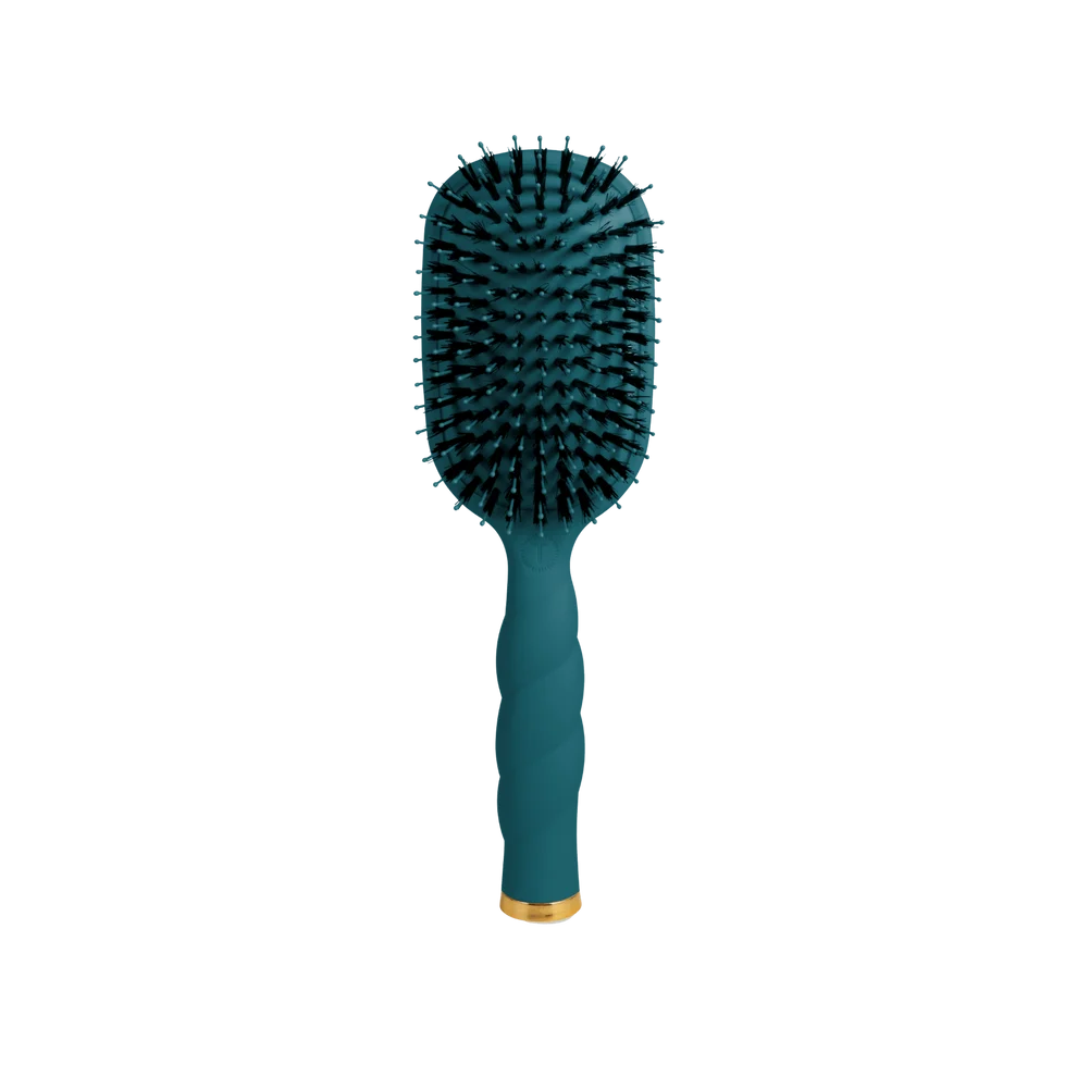 Boar Bristle Hair Brush - Teal With It