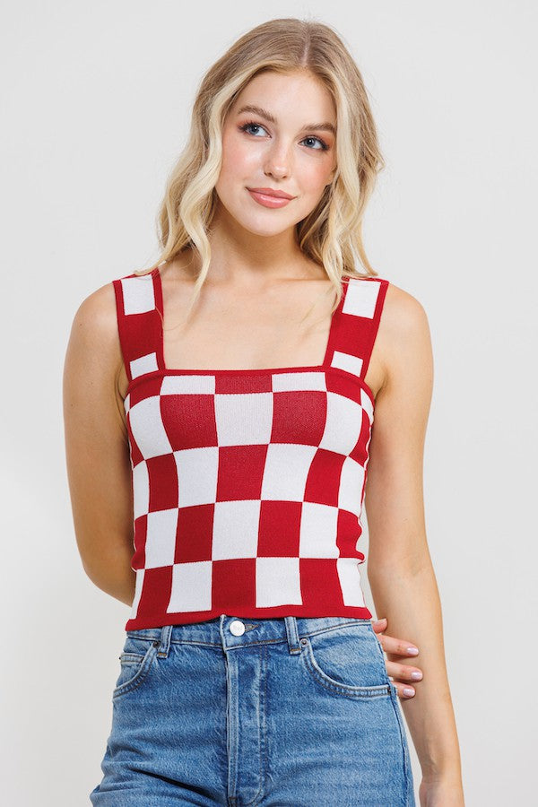 Checkered Tank Top