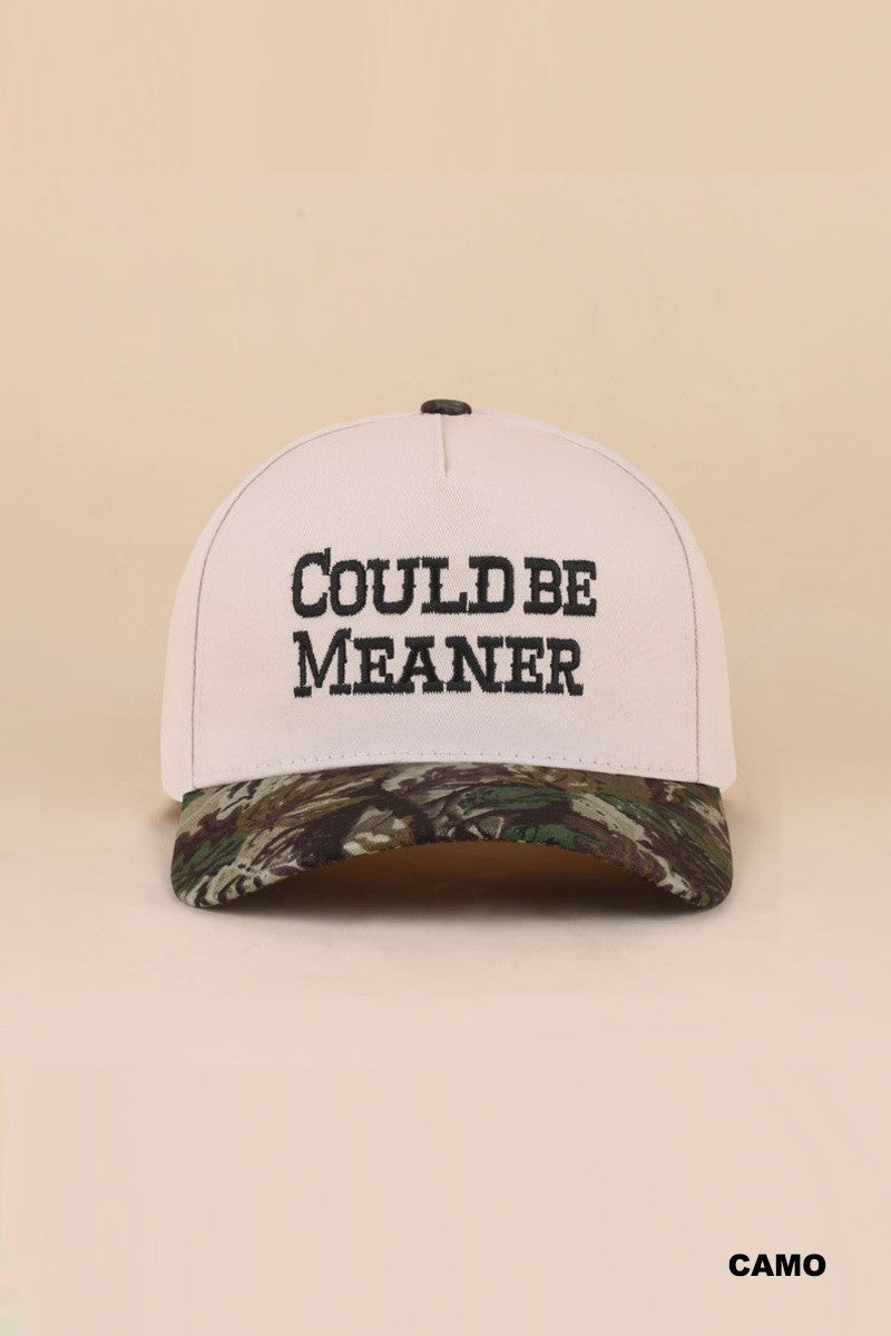 could be meaner hat - camo