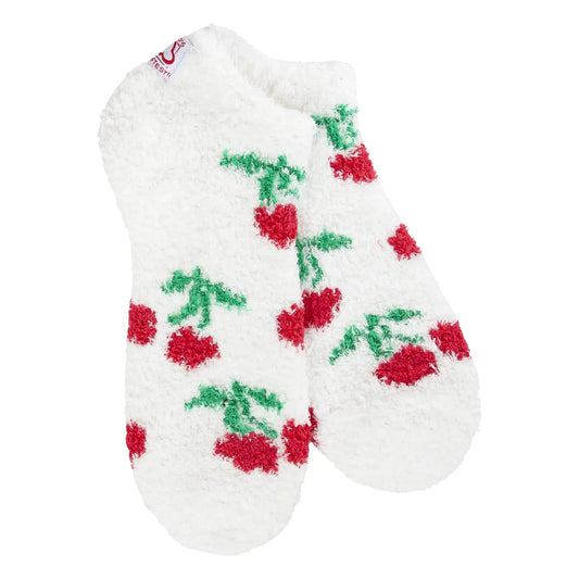 World's Softest Socks - Cozy Low Cherries