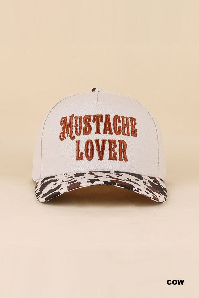 Mustache Lover Hat - Cow