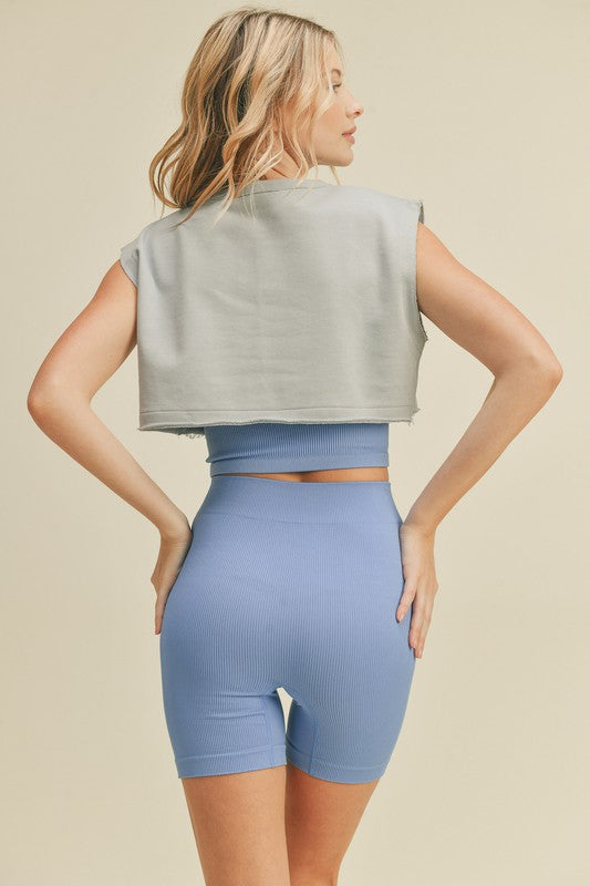 Cut Off Crop Top
