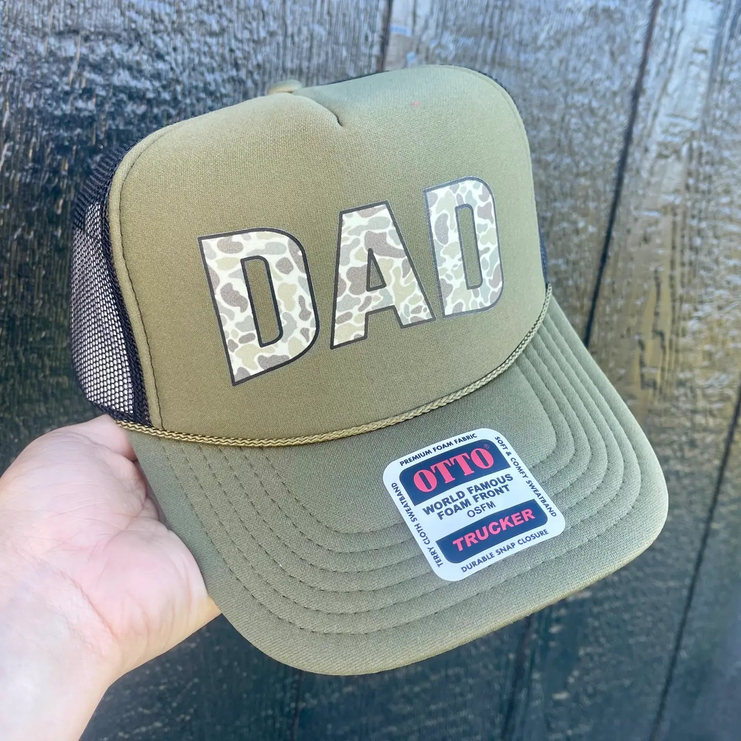 DAD Camo Trucker Hat