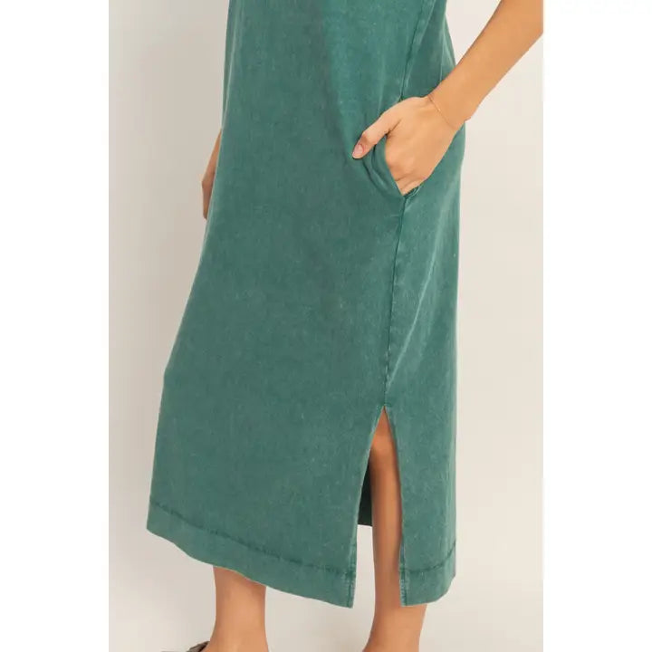 Diana Mineral Washed Midi Dress