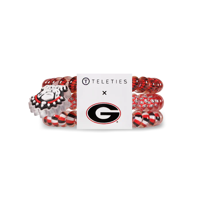 TELETIES University of Georgia Hair Ties - Small