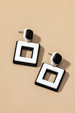 Double Layer Drop Earrings