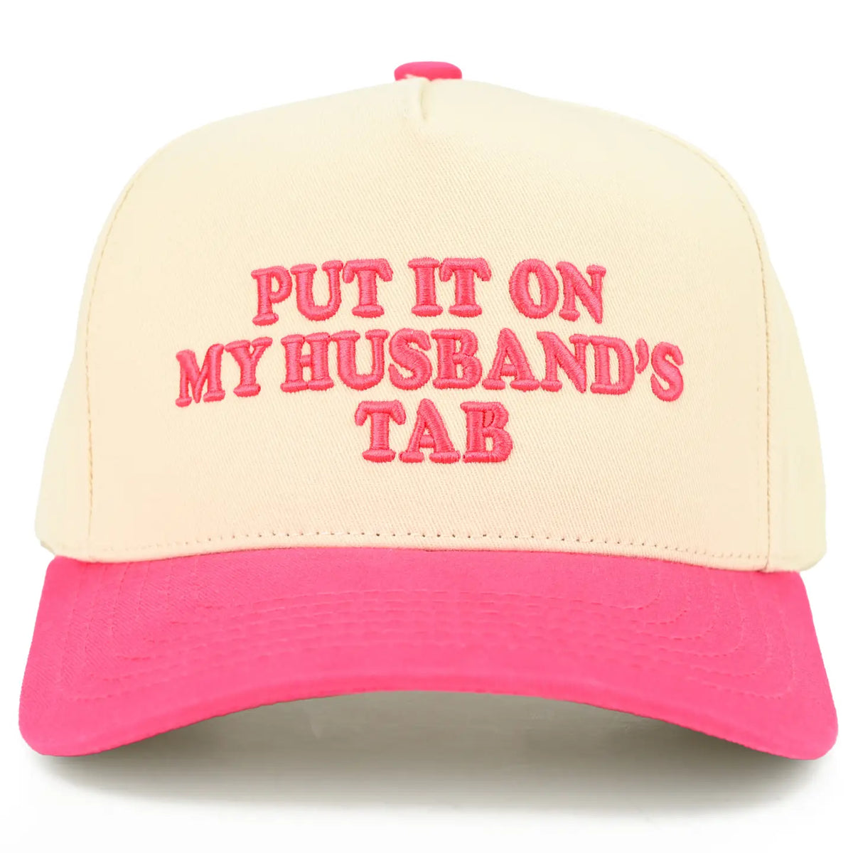 Put It on My Husband's Tab Hat - Hot Pink