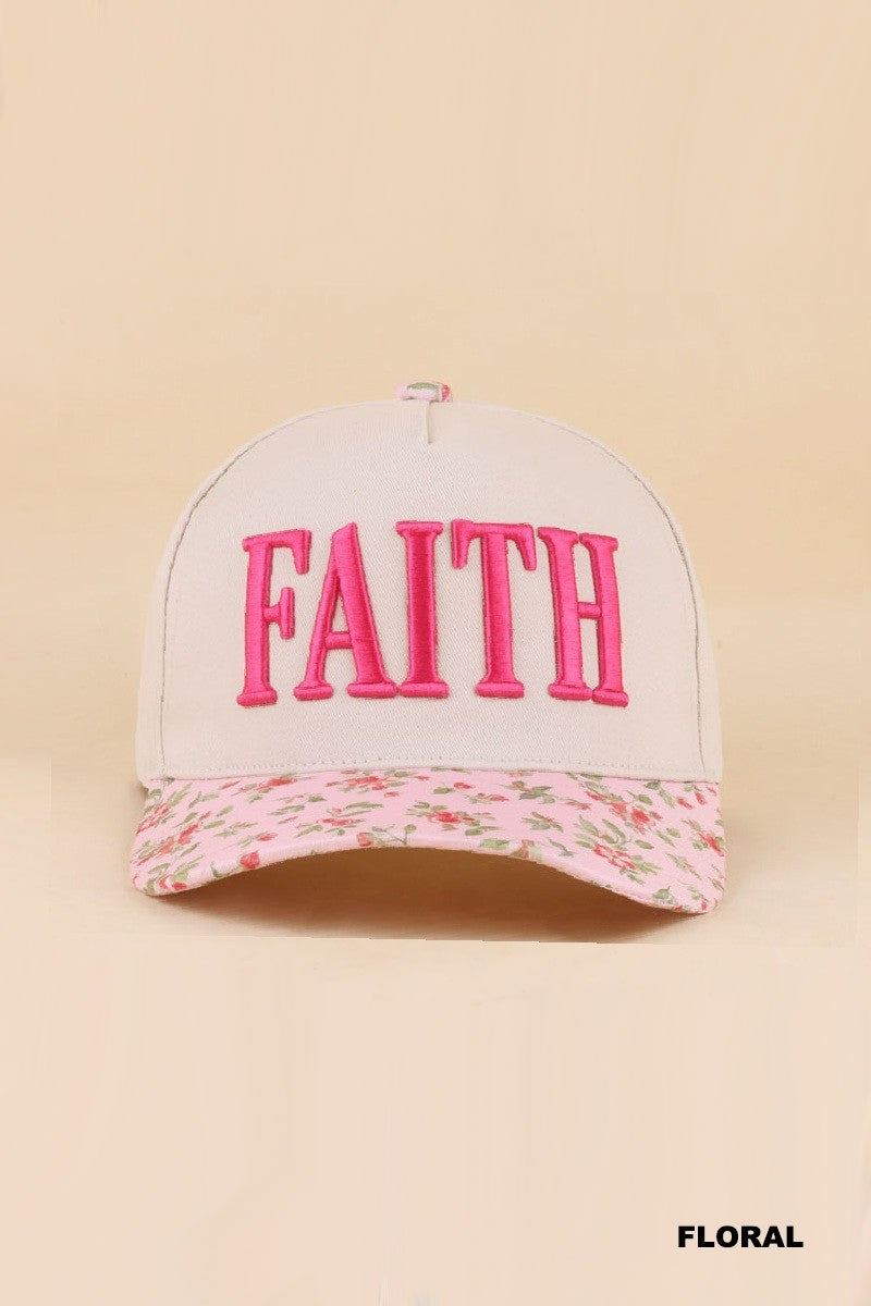 FAITH HAT - FLORAL