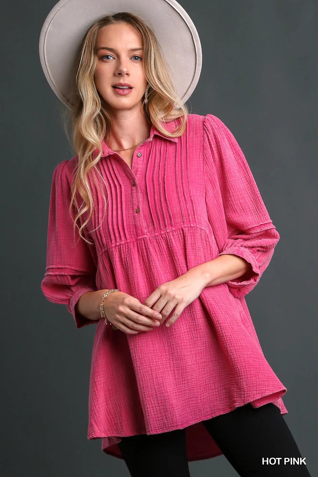 Mineral Washed Gauze Tunic