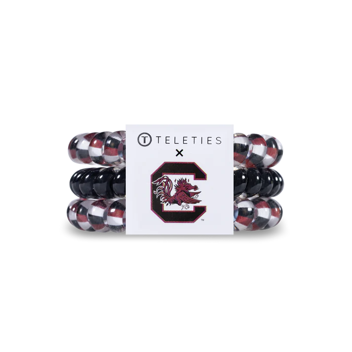 TELETIES University of South Carolina Hair Ties - Small