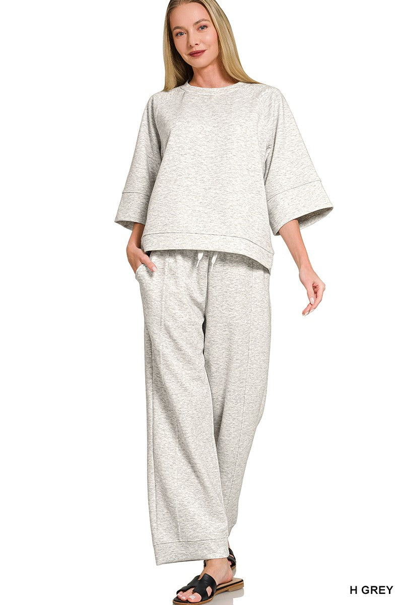 Harper Scuba Pants - Gray