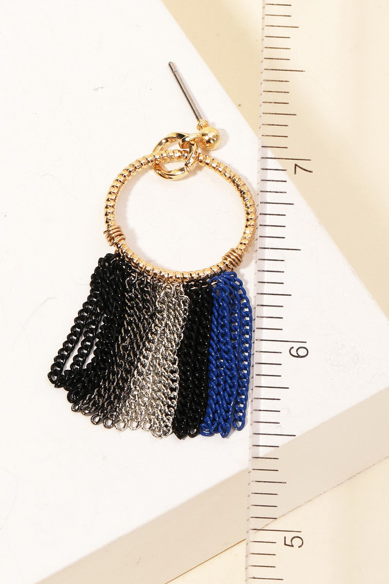 Cain Chain Fringe Hoops