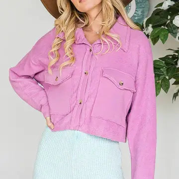 Laura Cropped Shacket