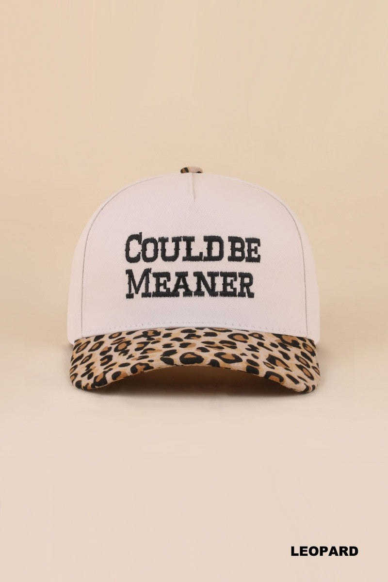 could be meaner hat - leopard