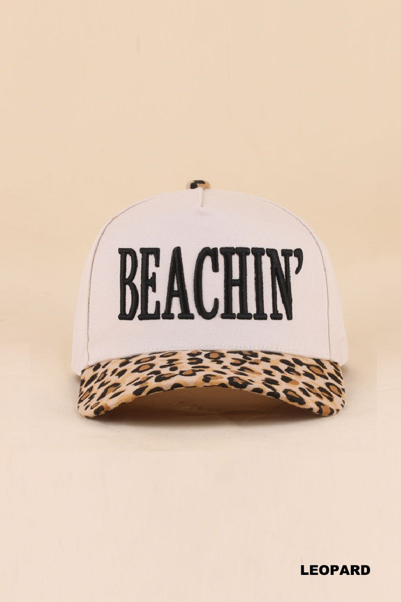 beachin hat - leopard