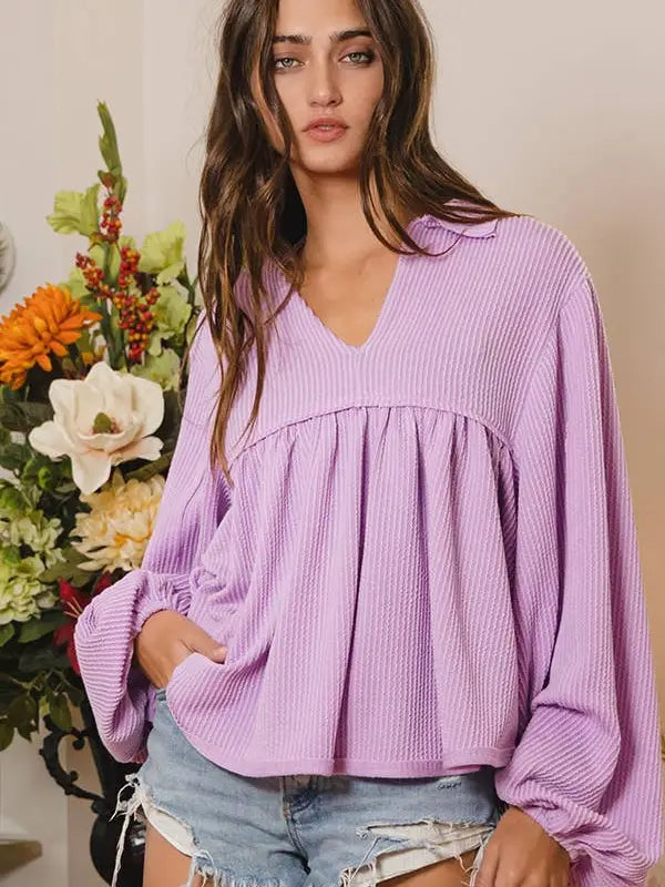 Russ Pleated Top