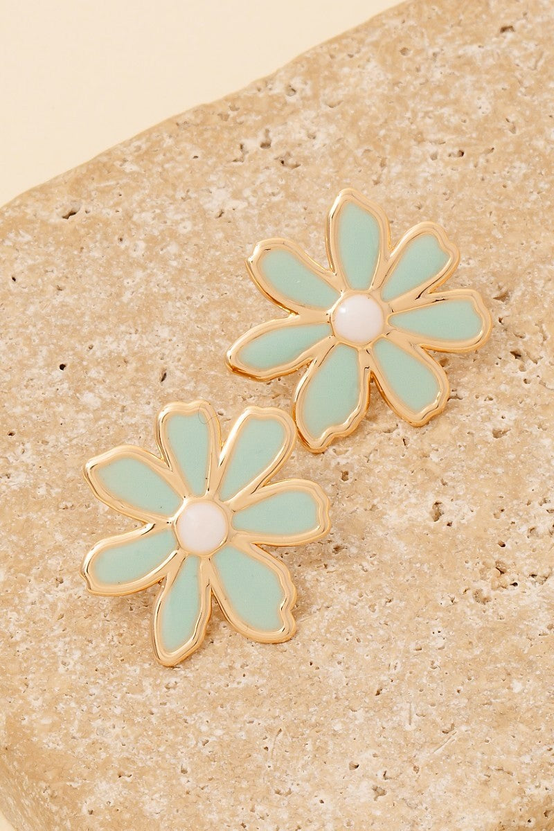 Epoxy Flower Studs