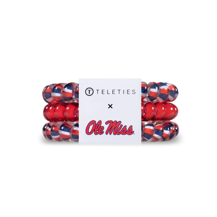 TELETIES Ole Miss Hair Ties - Small