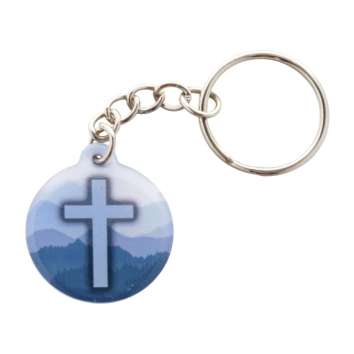 Versible Tap to Pray Acrylic Keychain - Blue Mountain