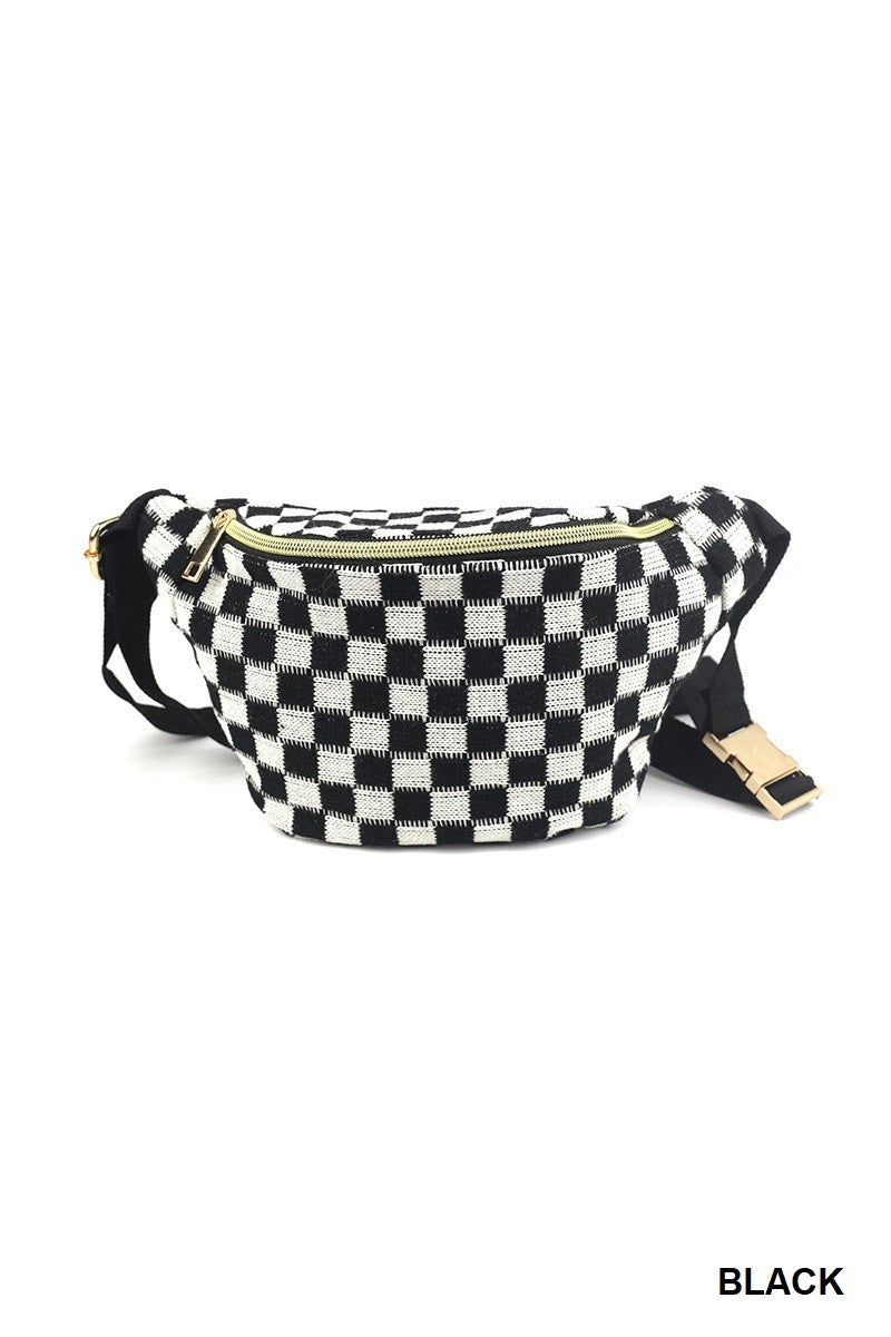 Checkered Crossbody Bag