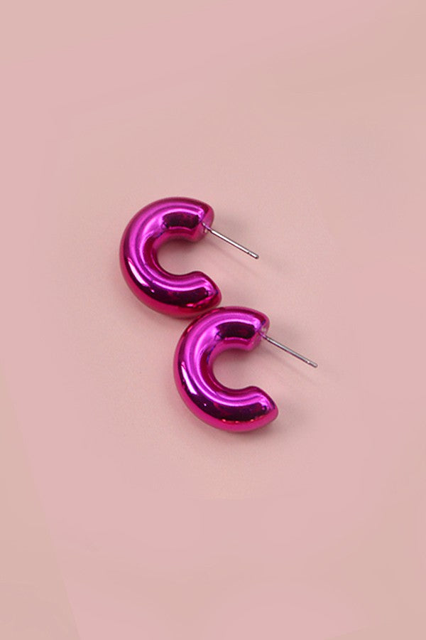 Neon Metallic Hoops
