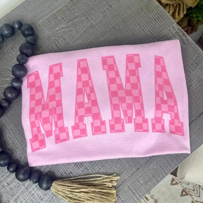 Checkered Mama Graphic Tee