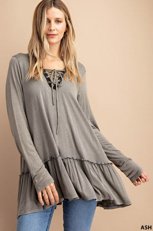 Rue Lace Up Top