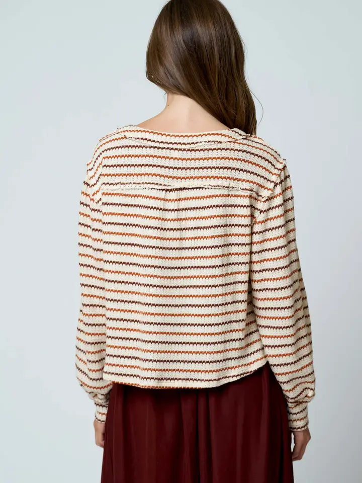 Ella Striped Knit Top