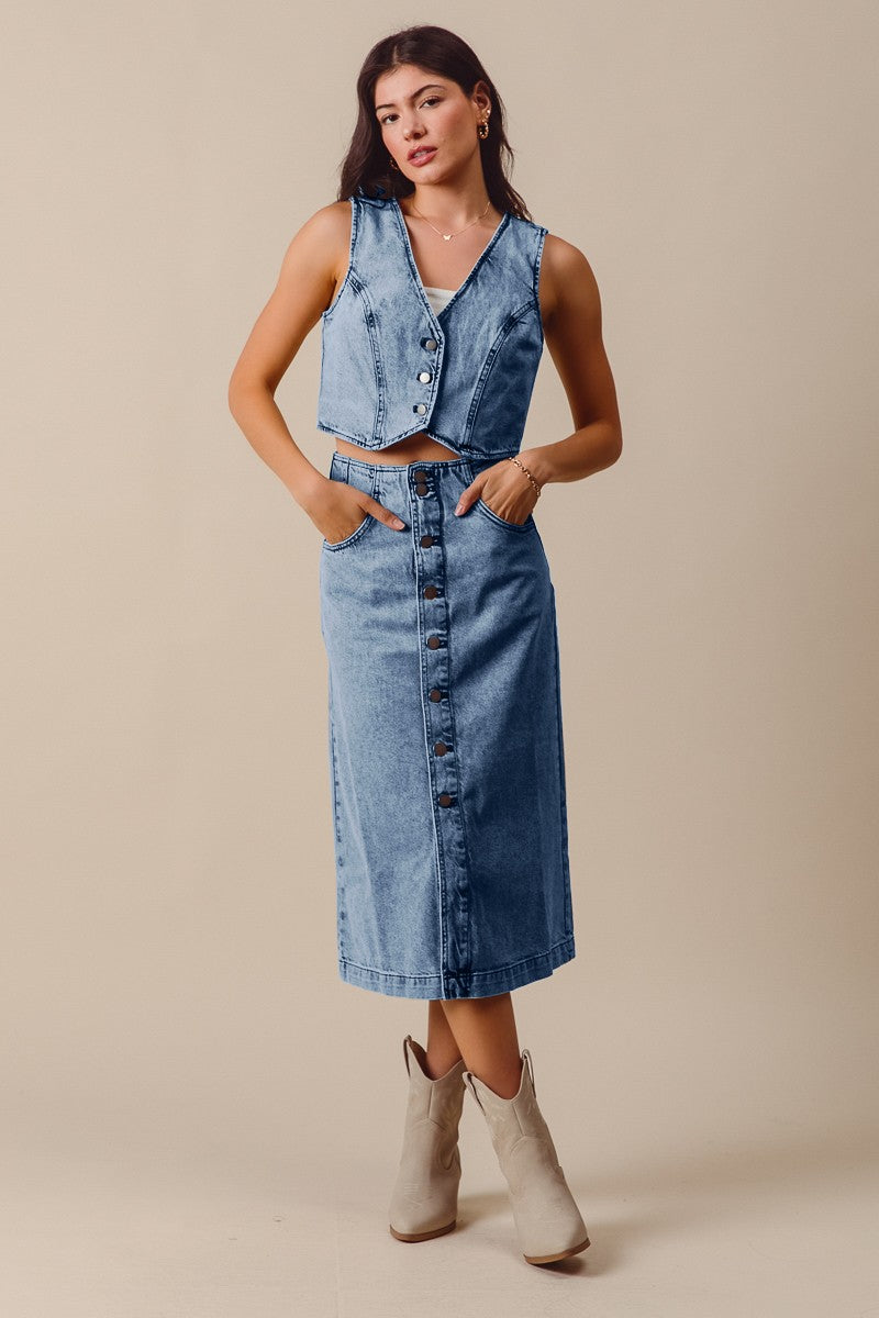 Boone Denim Skirt