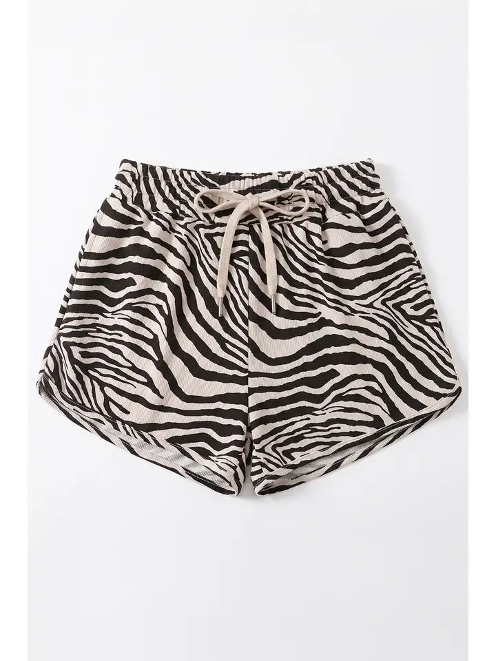 Zebra Print Shorts
