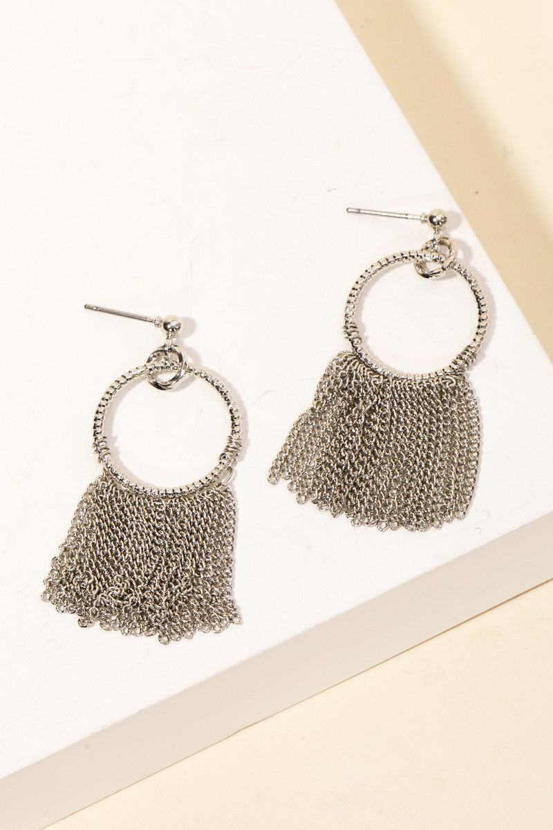 Chain Fringe Hoops