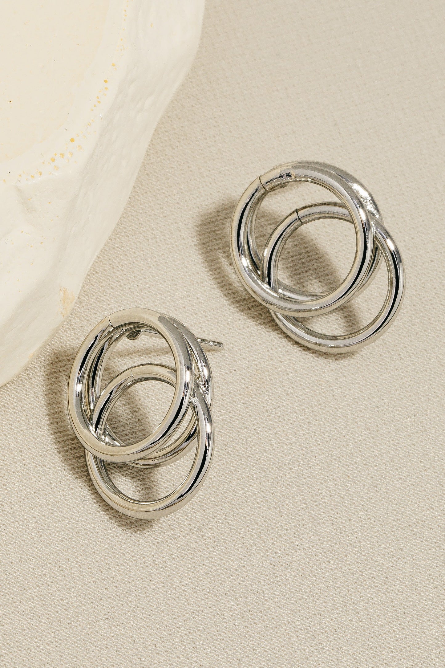 Double Round Earrings