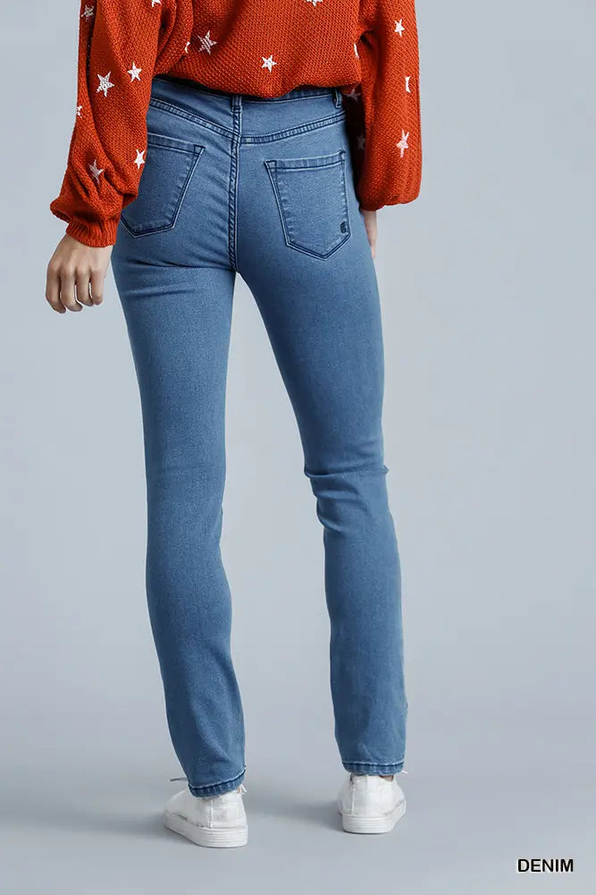 High Rise Skinny Jeans - Denim