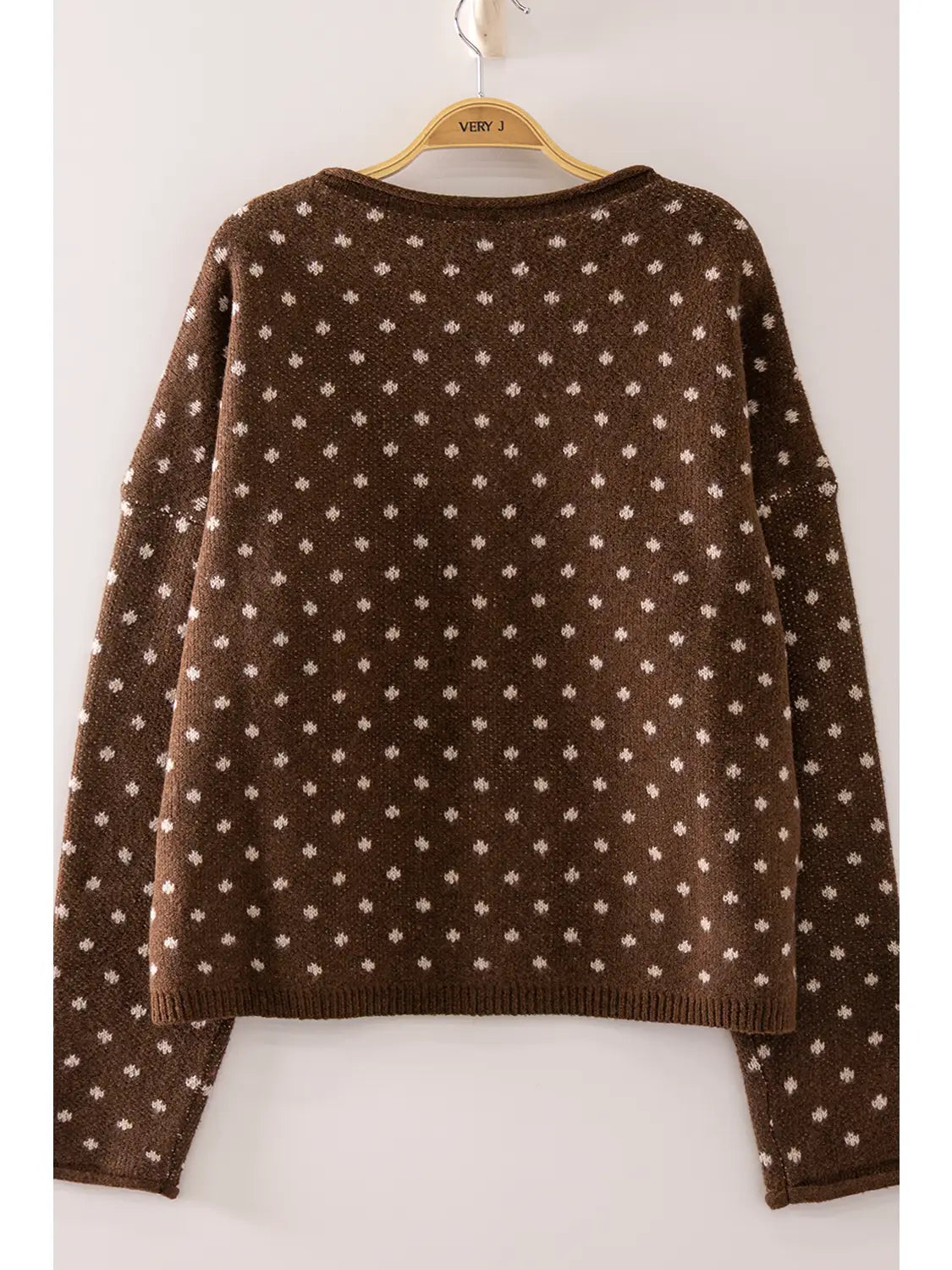 Sweet Dot Knit Cardigan
