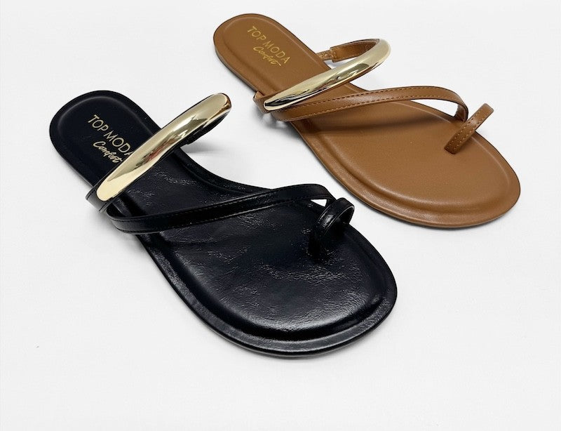 Robyn Gold Ornament Sandals